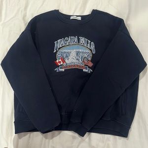 Navy Fashion Crewneck